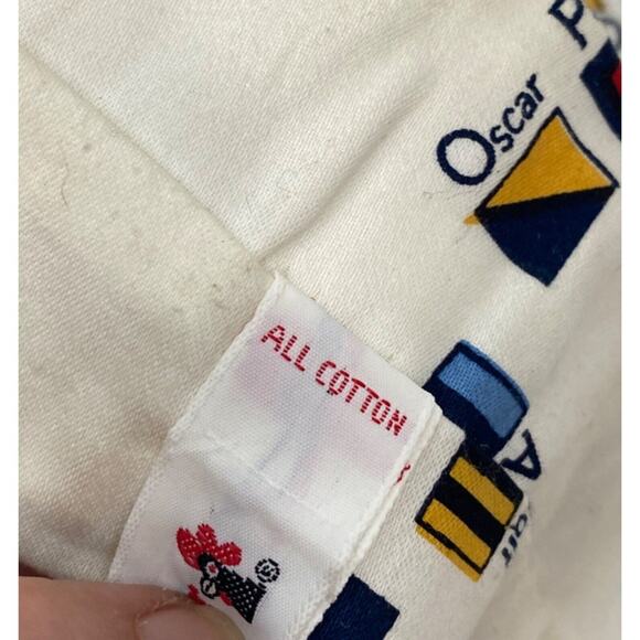 Rooster 1960s Square End Neck Tie Nautical Ships Vintage Novelty Print 45" Long - Picture 5 of 5